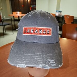LÄRABAR Embroidered Heavily Distressed Strapback Cap Hat